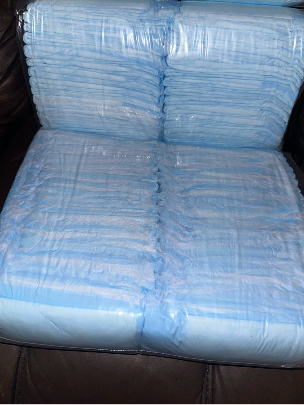 Blue Disposable Bed Underpads - Pack of Absorbent Liners